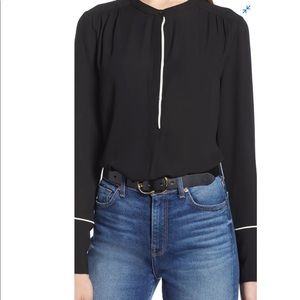 Halogen Piping Detail Blouse